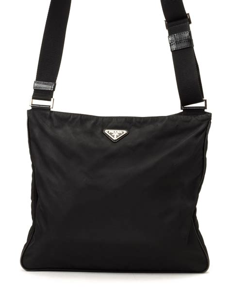 prada black leather bag vintage|vintage prada nylon crossbody bag.